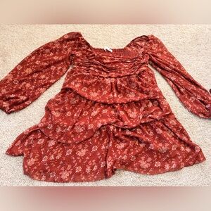 BNWT smocked minidress tiered